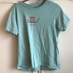2 women’s life is good t-shirt’s